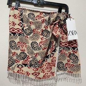 Zara Mini Wrap Skirt